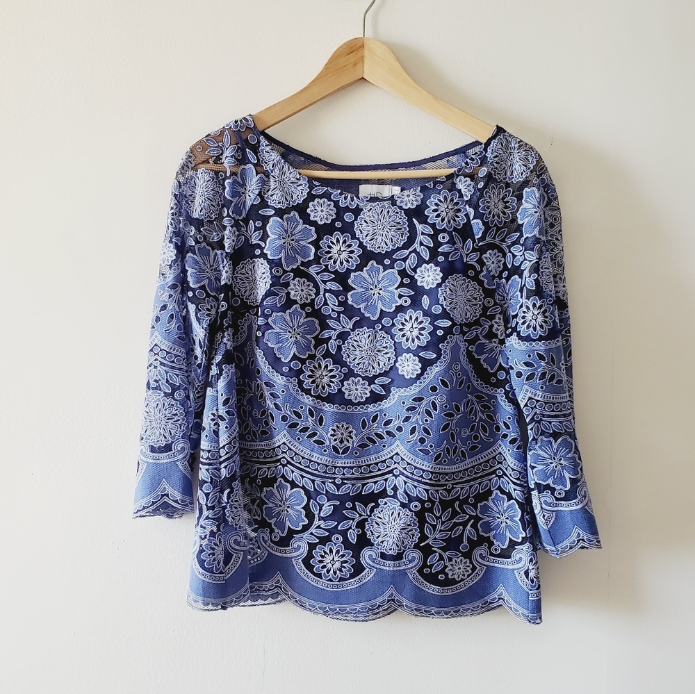 Anthro Floral Top